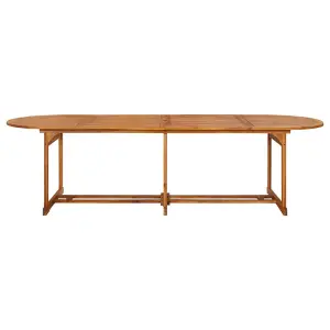 Berkfield Garden Dining Table 280x90x75 cm Solid Acacia Wood