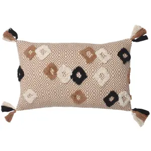 furn. Benji Jacquard 100% Cotton Feather Filled Cushion