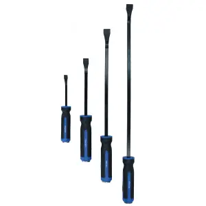 Heavy duty angle pry bar set 4pc 200mm - 600mm