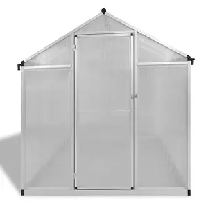 Berkfield Reinforced Aluminium Greenhouse with Base Frame 4.6 m2