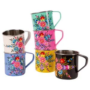 BillyCan - Camping Mug - 450ml  - Ocean Pansy