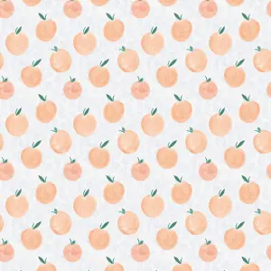 Roomblush Nursery Zumo Peaches 4 Lane Repeatable Wallpaper Mural 200 x 285cm, Orange