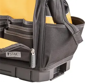 Dewalt Tstak Bottom Heavy Duty Open Mouth Soft Tool Bag 18" + Tstak 2 Case