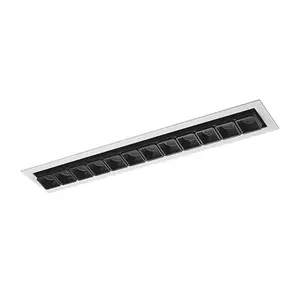 Luminosa Modern Technical LED Recessed Ceiling White, Black, warm White 3000K 1510lm