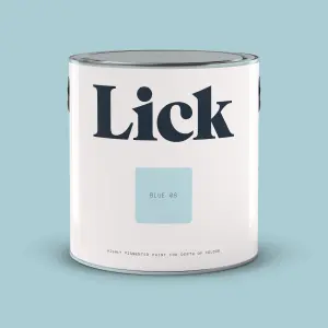 Lick Blue 08 Matt Emulsion paint, 2.5L