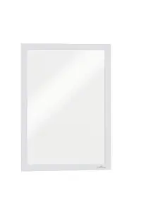 Durable DURAFRAME Self Adhesive Magnetic Signage Frame - 10 Pack - A4 White