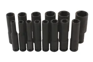 Laser 7759 14pc Extra Deep Impact Socket Set 1/2" Drive 6pt 10-32mm