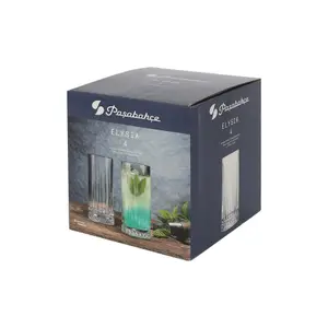 Pasabahce Elysia Highball Glasses - 280ml - Pack of 4