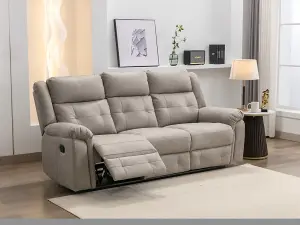 PS Global 3+1+1  Light Grey Fabric Reclining sofa