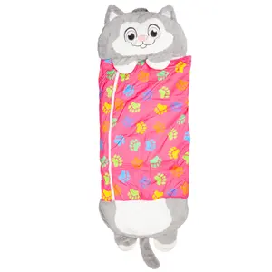 Plush Animal Cushion Sleeping Bag Cat (167 X 65cm)