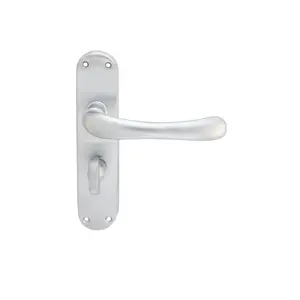 Ibra Bathroom Door Handle (Set of 2) Satin Chrome