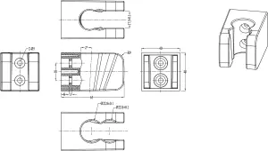 GoodHome Teesta Wall-mounted Shower head holder