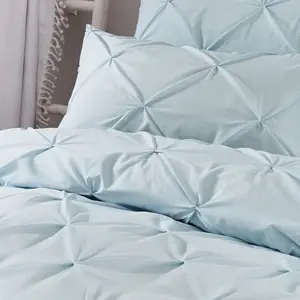 Roulf Polyester No Pattern Duvet Cover Set with Pillowcases Duck Egg / Single Duvet Cover + 1 Standard Pillowcase