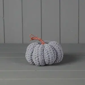 The Satchville Gift Company Grey Fabric Pumpkin