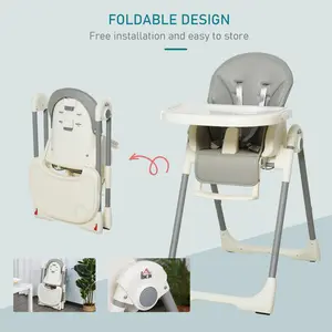 Babies High Chair Grey