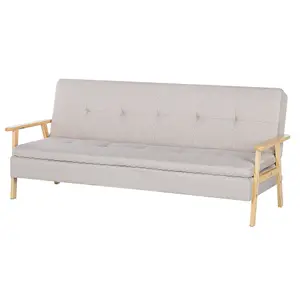 Beliani Retro Sofa Bed TJORN Beige