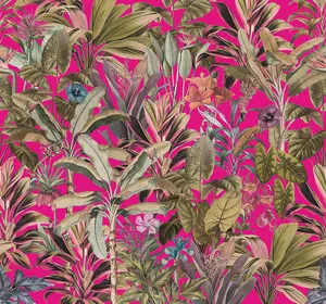 Art For the Home Funky Jungle Hot Pink Print To Order Fixed Size Mural