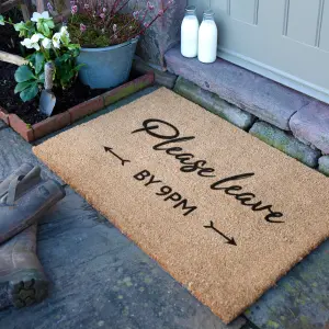 Please leave by 9pm Doormat (90 x 60cm)