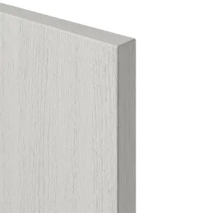 GoodHome Alpinia Matt ivory painted wood effect Tall Clad on panel (H)1500mm (W)350mm