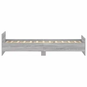 Berkfield Bed Frame Grey Sonoma 90x190 cm Engineered Wood