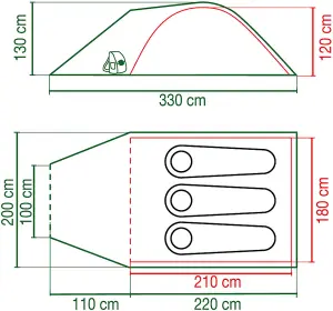 Coleman Kobuk Valley 3+ BlackOut Tent