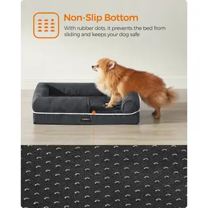 Polyester Pet Bed Dark Grey