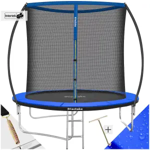 Trampoline Jumpy - tear resistant mat, safety net, padded edges, entry ladder - 244 cm