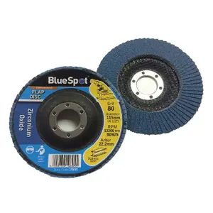 HomeSmart 4 Packs 115mm Flap Disc 80 Grit Zirconium Oxide for Angle Grinder to Sanding Grinding