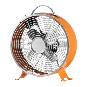 Essentials by Premier Orange Retro Desk Fan