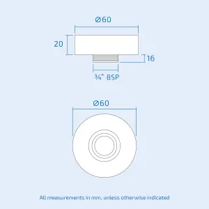 Pair of Easy Fixing Kit for Exposed Shower Mixer Valve with Round Chrome Cover