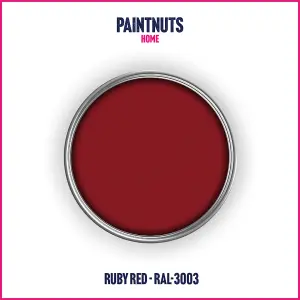 PaintNuts UPVC Door & Window Gloss Paint - Ruby Red - 500ml Tin (RAL3003)