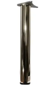 Adjustable Breakfast Bar Worktop Support Table Leg 1100mm - Colour Chrome - Pack of 1