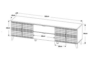 Furneo High Gloss & Matt White Living Room Set TV Stand Display Cabinet Sideboard Azzurro10/12/14 White LED Lights