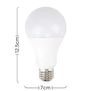 ValueLights Pack of 6 High Power 15w LED ES E27 GLS Energy Saving Long Life Bulb - 6500K Cool White