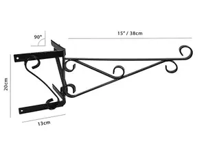 Corner Hanging Basket Bracket, Garden Pride