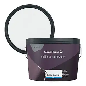 GoodHome Ultra Cover White Matt Emulsion paint, 10L