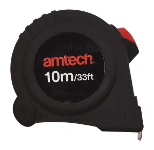 Amtech P1275 10m x 25mm Self-locking measuring tape