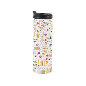 Baker Travel Mug - Novelty Trades Gift Stainless Steel Vacuum-Sealed Double-Walled Hot/Cold Drinks Travel Flask