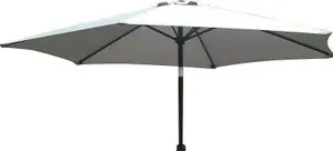 Schallen 2.7m UV50 Garden Outdoor Sun Umbrella Parasol with Winding Crank & Tilt - Grey