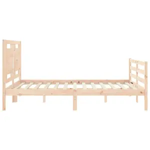 Berkfield Bed Frame with Headboard 160x200 cm Solid Wood