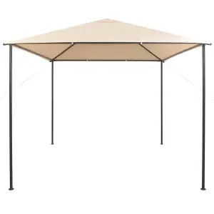 Berkfield Gazebo Pavilion Tent Canopy 3x3 m Steel Beige