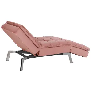 Velvet Chaise Lounge Pink LOIRET