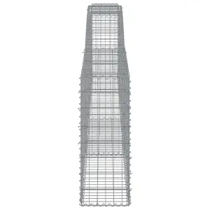 Berkfield Arched Gabion Baskets 20 pcs 400x30x80/100 cm Galvanised Iron