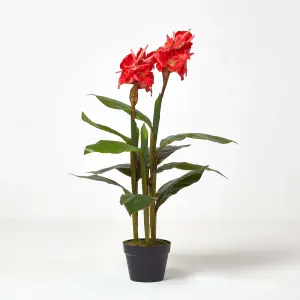 Homescapes Artificial Canna Lily Plant, 90 cm Tall