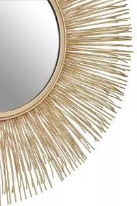 Interiors by Premier Templar Gold Finish Wall Mirror