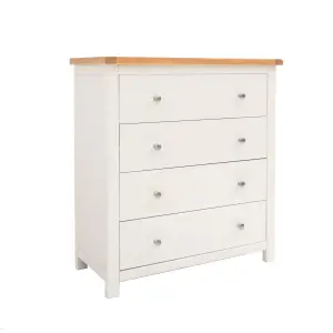 Maggiori 4 Drawer Chest of Drawers Chrome Knob