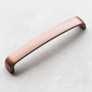 160mm Copper Cabinet Handle Brushed Antique Rose Gold Kitchen Cupboard Door Drawer Pull Wardrobe Furniture Replacement