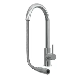 Kersin Cato Chrome Kitchen sink Mixer Tap with Pull-Out Hose and Spray Head