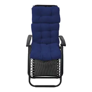 Navy Blue Garden Polyester Patio Chair Cushions Bench Seat Pads Cushion for Outdoors