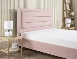 4FT6 Modern & Stylish Picasso Double Fabric Bed - Pink